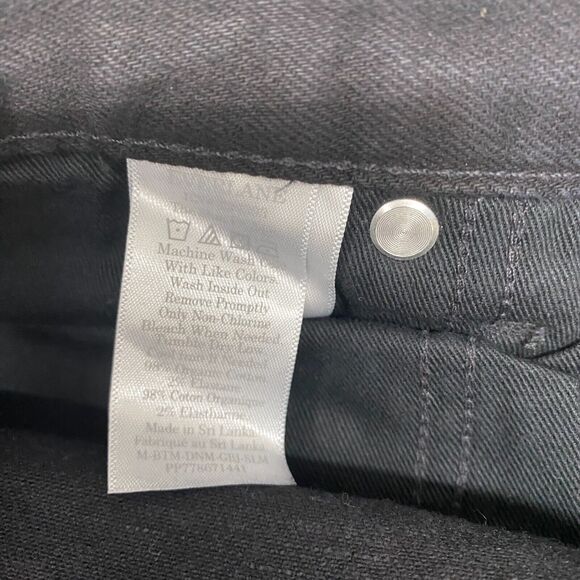 Everlane Jeans Mens 38 Black The Slim Fit Jean Low Stretch Cotton 32 Inseam - Picture 8 of 9